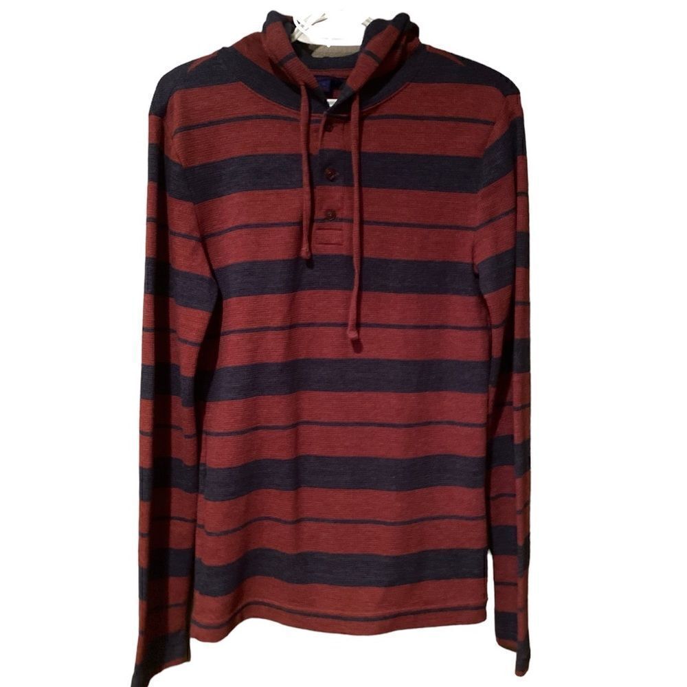 Aeropostale Ling Sleeve Thermal Hooded Henley Size Small